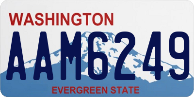 WA license plate AAM6249