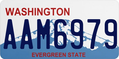 WA license plate AAM6979