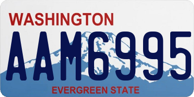 WA license plate AAM6995