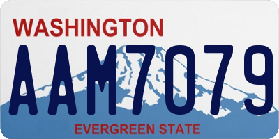 WA license plate AAM7079