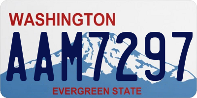 WA license plate AAM7297