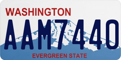 WA license plate AAM7440