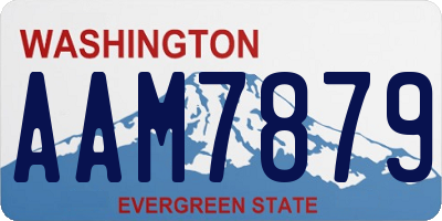 WA license plate AAM7879