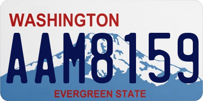 WA license plate AAM8159