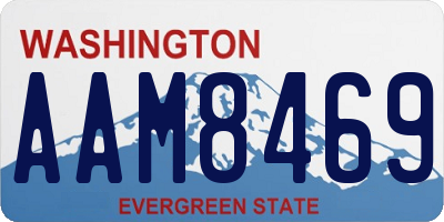 WA license plate AAM8469