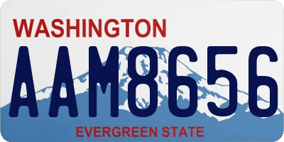WA license plate AAM8656