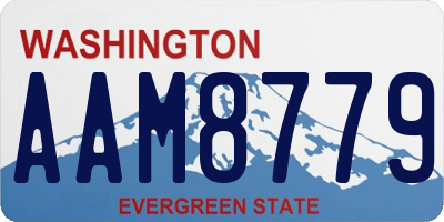 WA license plate AAM8779