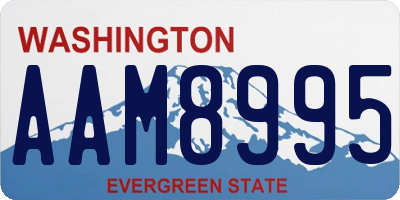 WA license plate AAM8995