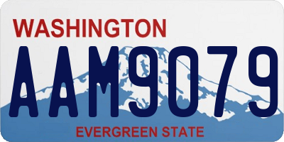 WA license plate AAM9079