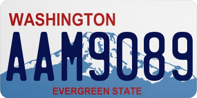 WA license plate AAM9089