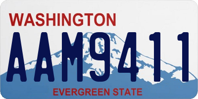 WA license plate AAM9411