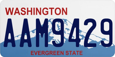 WA license plate AAM9429