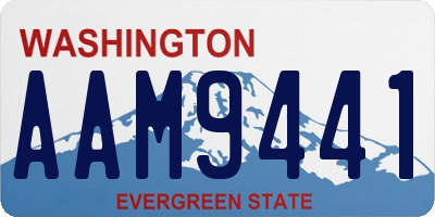 WA license plate AAM9441