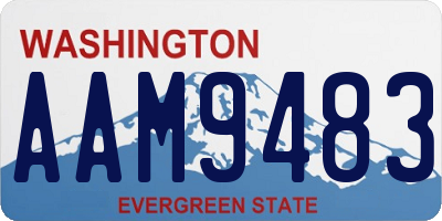 WA license plate AAM9483