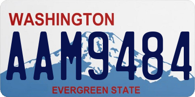 WA license plate AAM9484