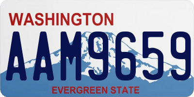 WA license plate AAM9659