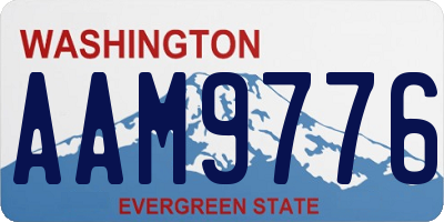 WA license plate AAM9776