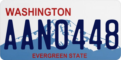 WA license plate AAN0448