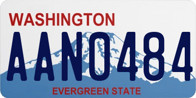 WA license plate AAN0484