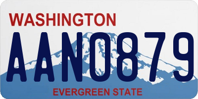 WA license plate AAN0879