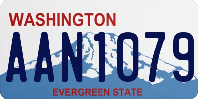 WA license plate AAN1079