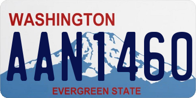 WA license plate AAN1460