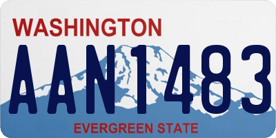 WA license plate AAN1483