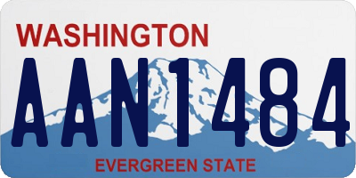 WA license plate AAN1484