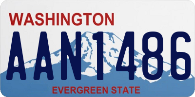 WA license plate AAN1486