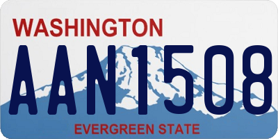 WA license plate AAN1508