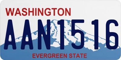 WA license plate AAN1516