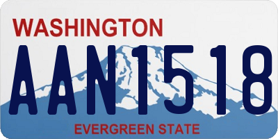 WA license plate AAN1518