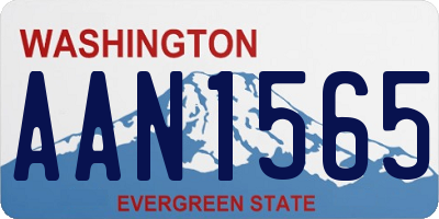 WA license plate AAN1565