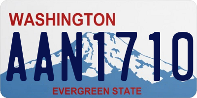 WA license plate AAN1710