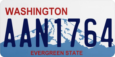 WA license plate AAN1764