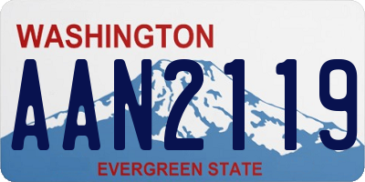 WA license plate AAN2119