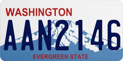 WA license plate AAN2146