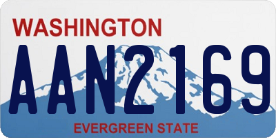 WA license plate AAN2169