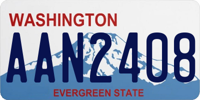 WA license plate AAN2408