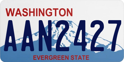 WA license plate AAN2427
