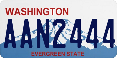 WA license plate AAN2444
