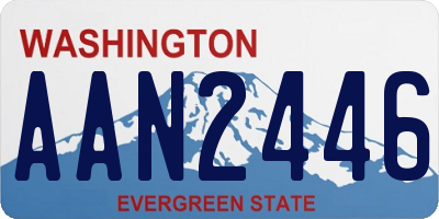 WA license plate AAN2446