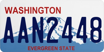 WA license plate AAN2448