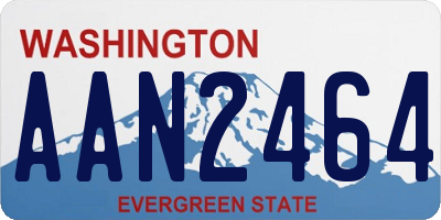WA license plate AAN2464