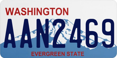 WA license plate AAN2469