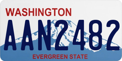 WA license plate AAN2482