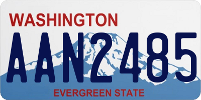 WA license plate AAN2485
