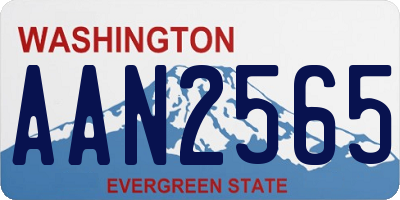 WA license plate AAN2565