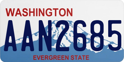 WA license plate AAN2685