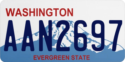 WA license plate AAN2697